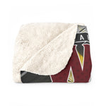 V4 - Iron Side - PSMGraphix Design - Sherpa Fleece Blanket SAMPLE