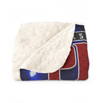 V2 - Face Off - PSMGraphix Design - Sherpa Fleece Blanket SAMPLE