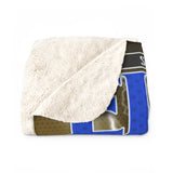 V2 - Electric - PSMGraphix Design - Sherpa Fleece Blanket SAMPLE