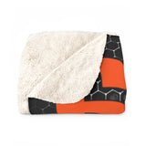50x60 V1 - Honeycomb - Sherpa Fleece Blanket Sample